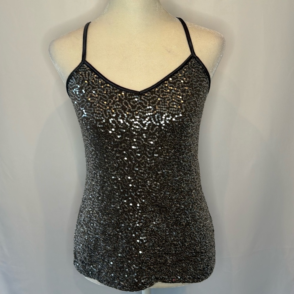 ❤️3/$30 Express Sequin Spaghetti Strap Top